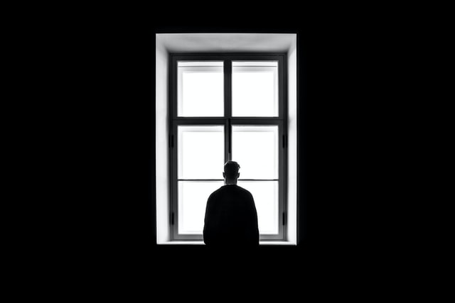 Johari Window person looking out through a window